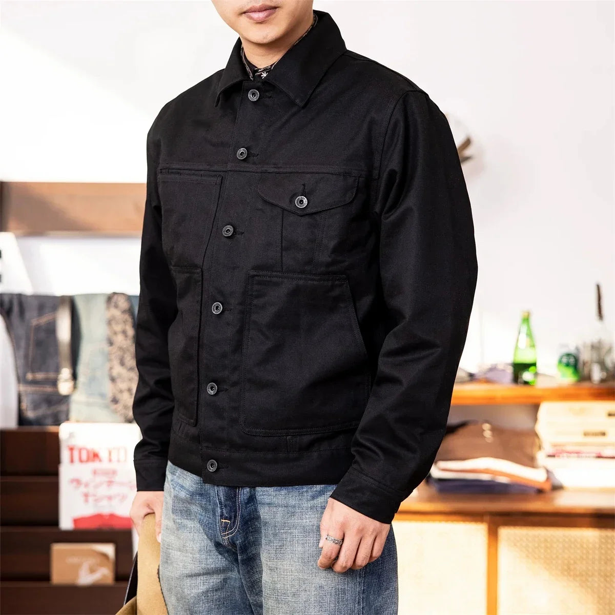 Red Tornado WaxedCanvas Cruiser Jacket Yellowstone