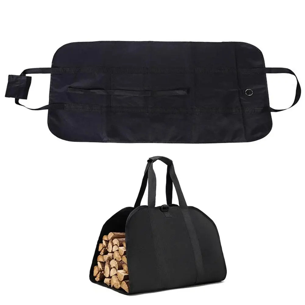 Heavy Duty Waterproof Firewood Storage Bag Carrier Tote