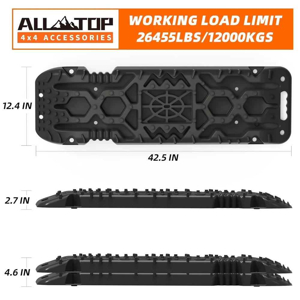 All Top Traction Boards Built In Jack Base With 2 Recovery Boards And Mounting Kit