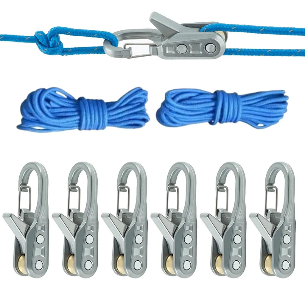 Rope Roller Paracord Tightener Tool For Camping RV Tents Boats
