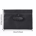 Waterproof Combination Lock Document Storage Pouch
