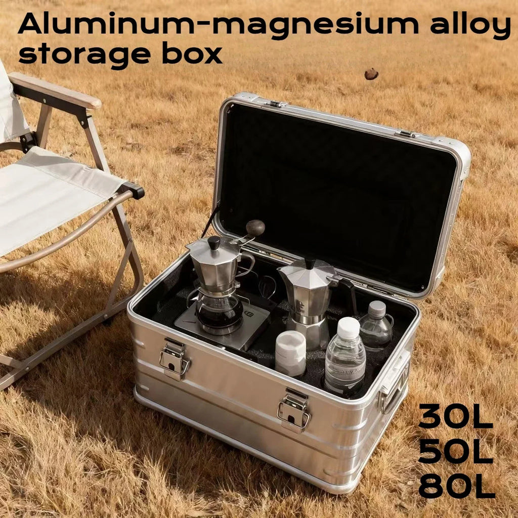 CommercialGrade Aluminum Travel Storage Box Camping
