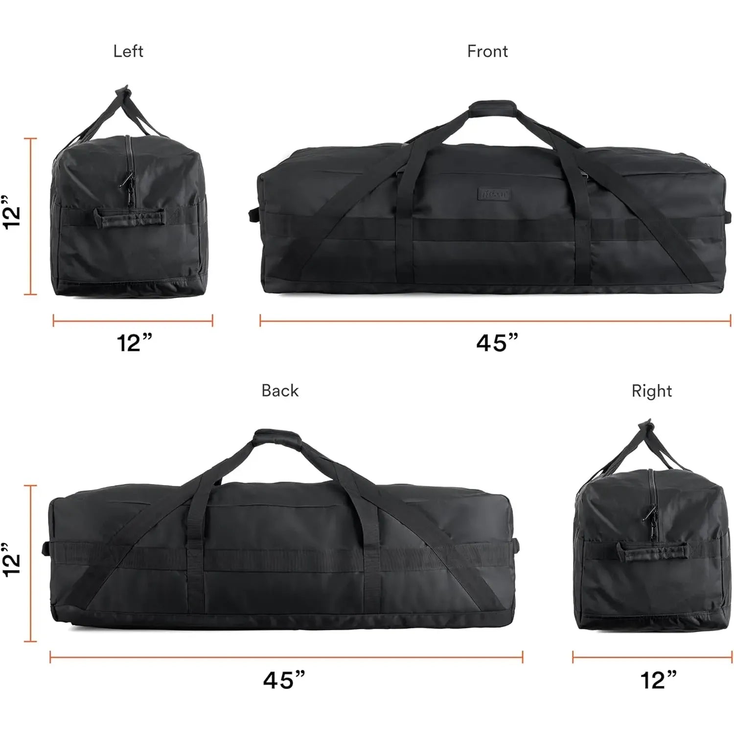 Fitdom Heavy Duty Extra Large Duffle Bag Travel Gear