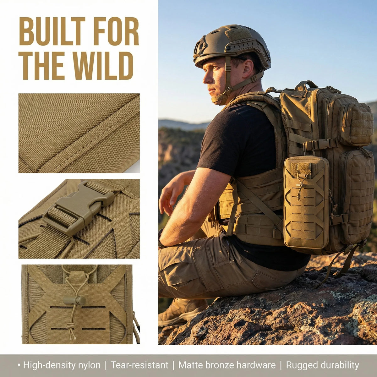 THURAM 10-Inch Tactical MOLLE Heavy-Duty Organizer