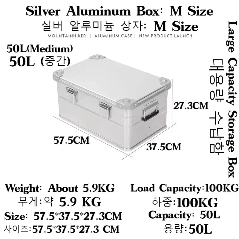 MountainHiker Aluminum Outdoor Storage Box 96LCapacity