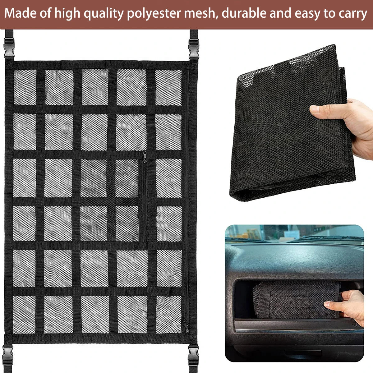Car Ceiling Cargo Net UltraMultipurpose Load Capacity