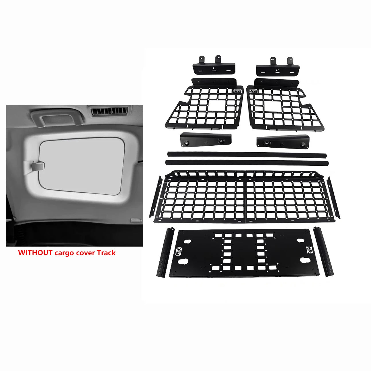 HeavyDuty Aluminum Modular Molle TrunkStorage Pajero