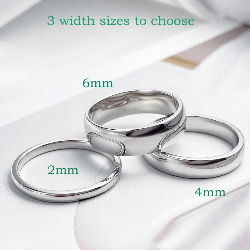 Smyoue 925 Sterling Silver Plated Wedding Anniversary Ring