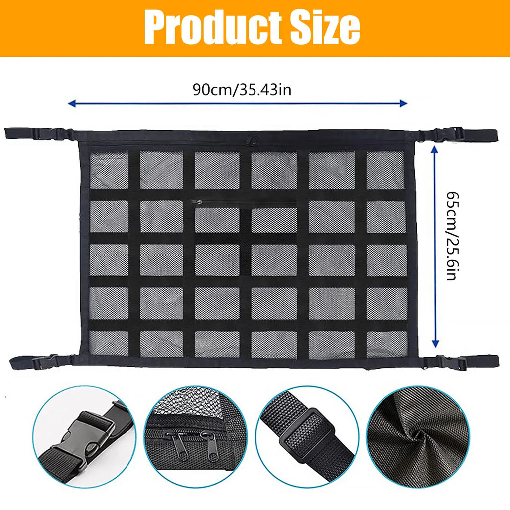 Car Ceiling Cargo Net UltraMultipurpose Load Capacity