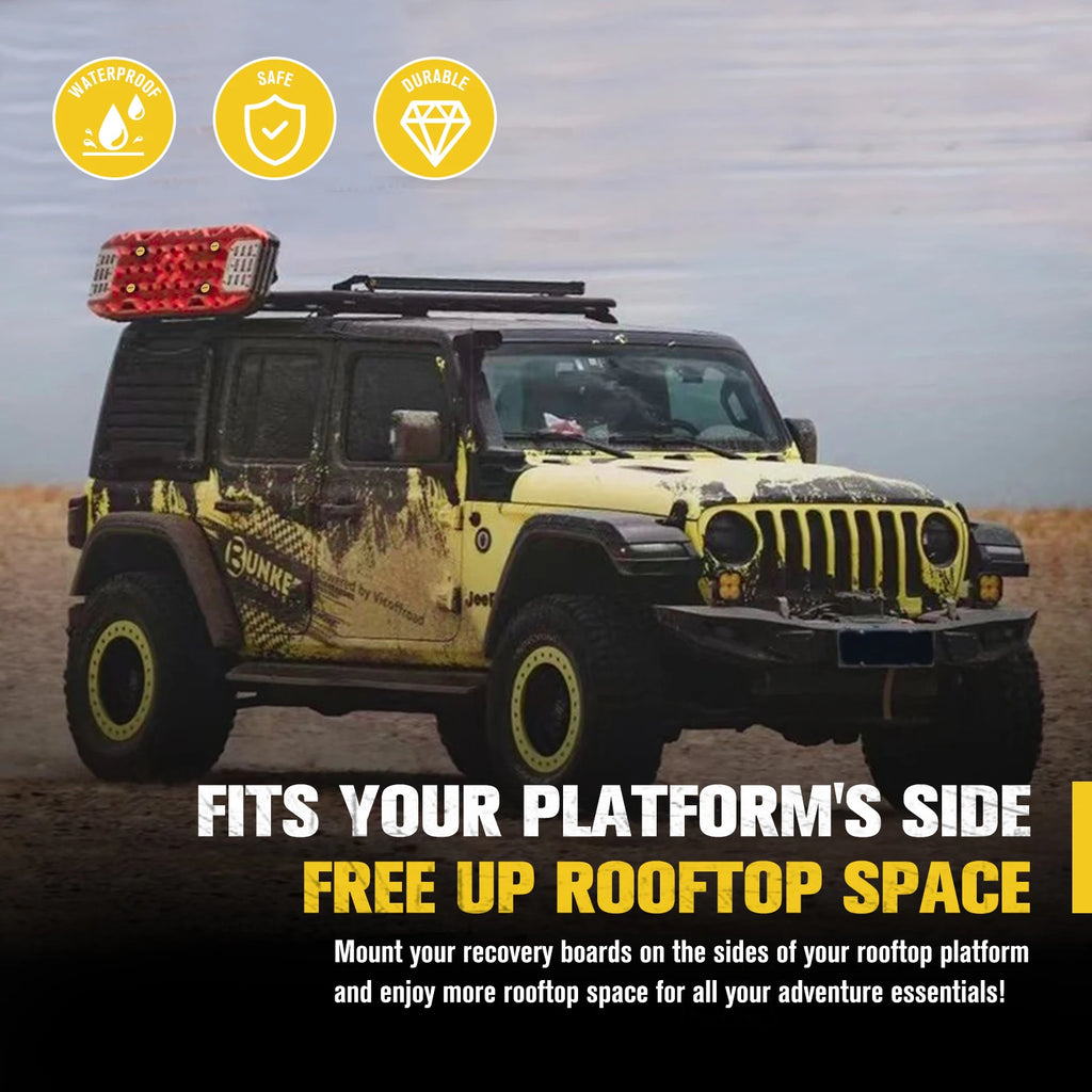 Heavy-Duty Recovery Track Roofrack Mounting Bracket