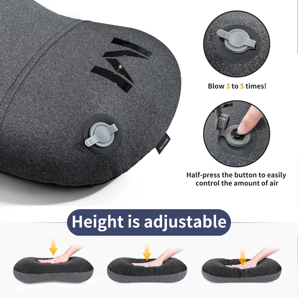 MAPLEAF Inflatable Camping Pillow Lightweight Travel Companion