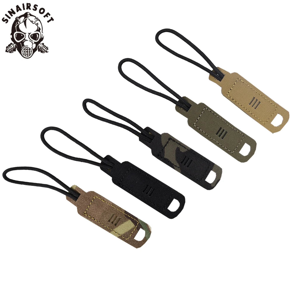 Tactical Nylon Backpack Zipper Pulls Hookloop Accessory