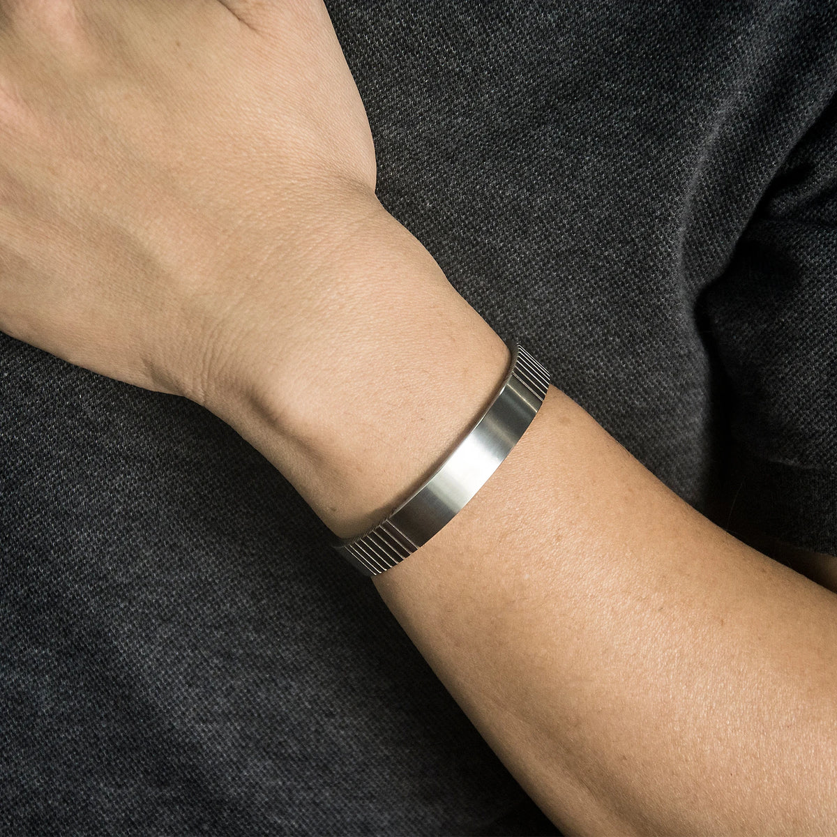 Authentic Titanium Unisex Fashionable Cuff Bracelet