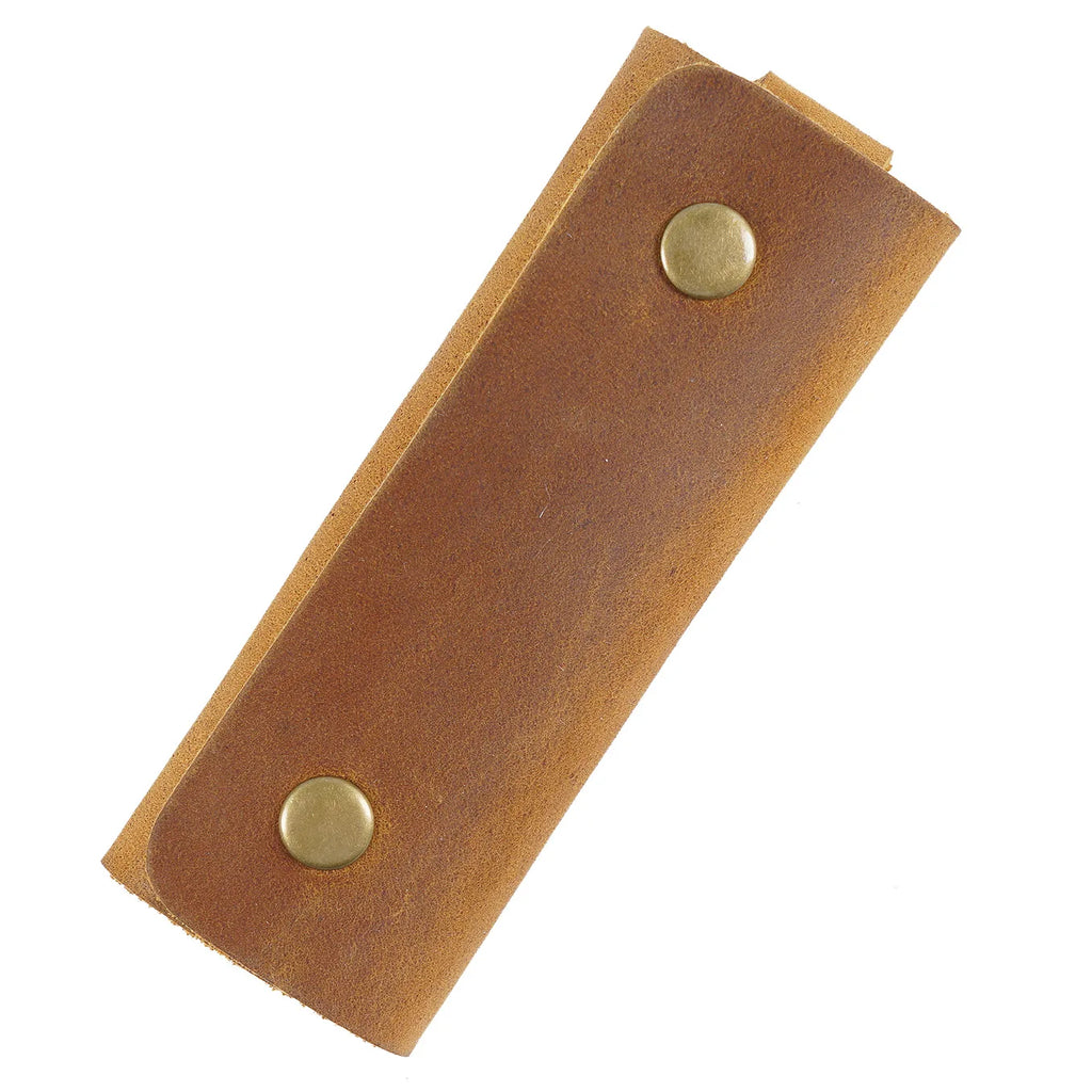 Authentic Cowhide Leather Keychain Holder Organizer