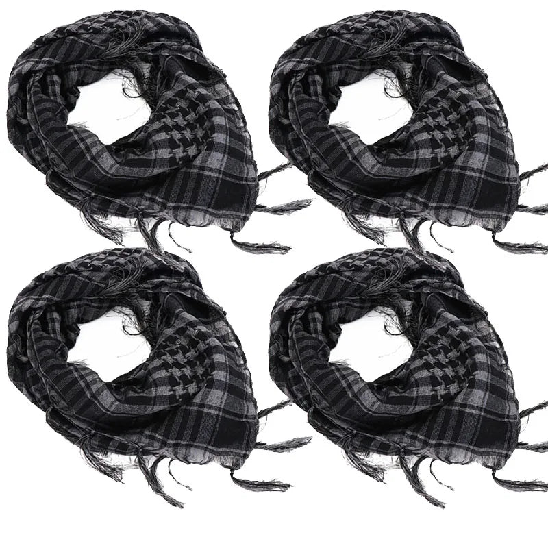 ExtraLarge CottonLinen Outdoor Hiking Scarf 100x100cm