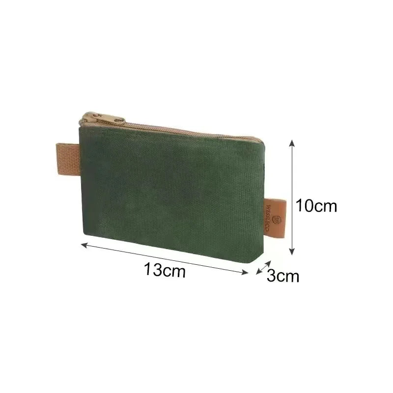 Wessleco Durable Waxed Canvas Storage Bag Organizer