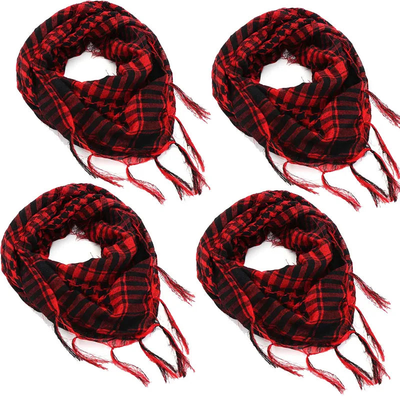 ExtraLarge CottonLinen Outdoor Hiking Scarf 100x100cm