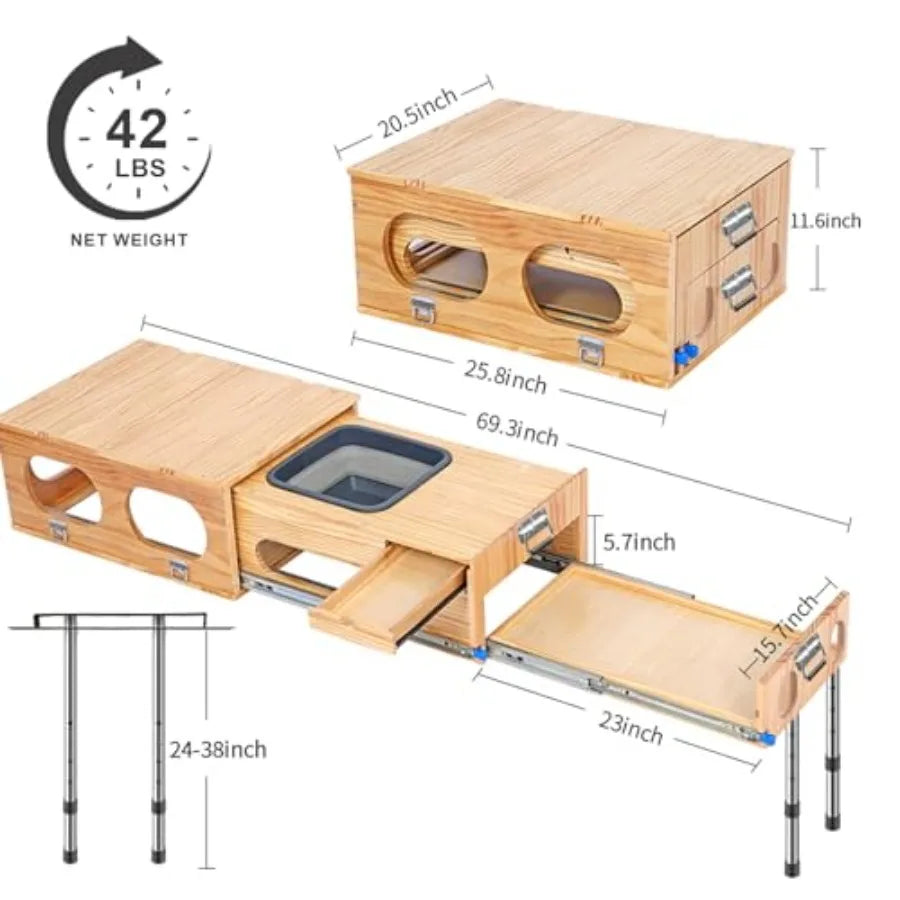 Overland Slide-Out All-In-One Camp Kitchen System