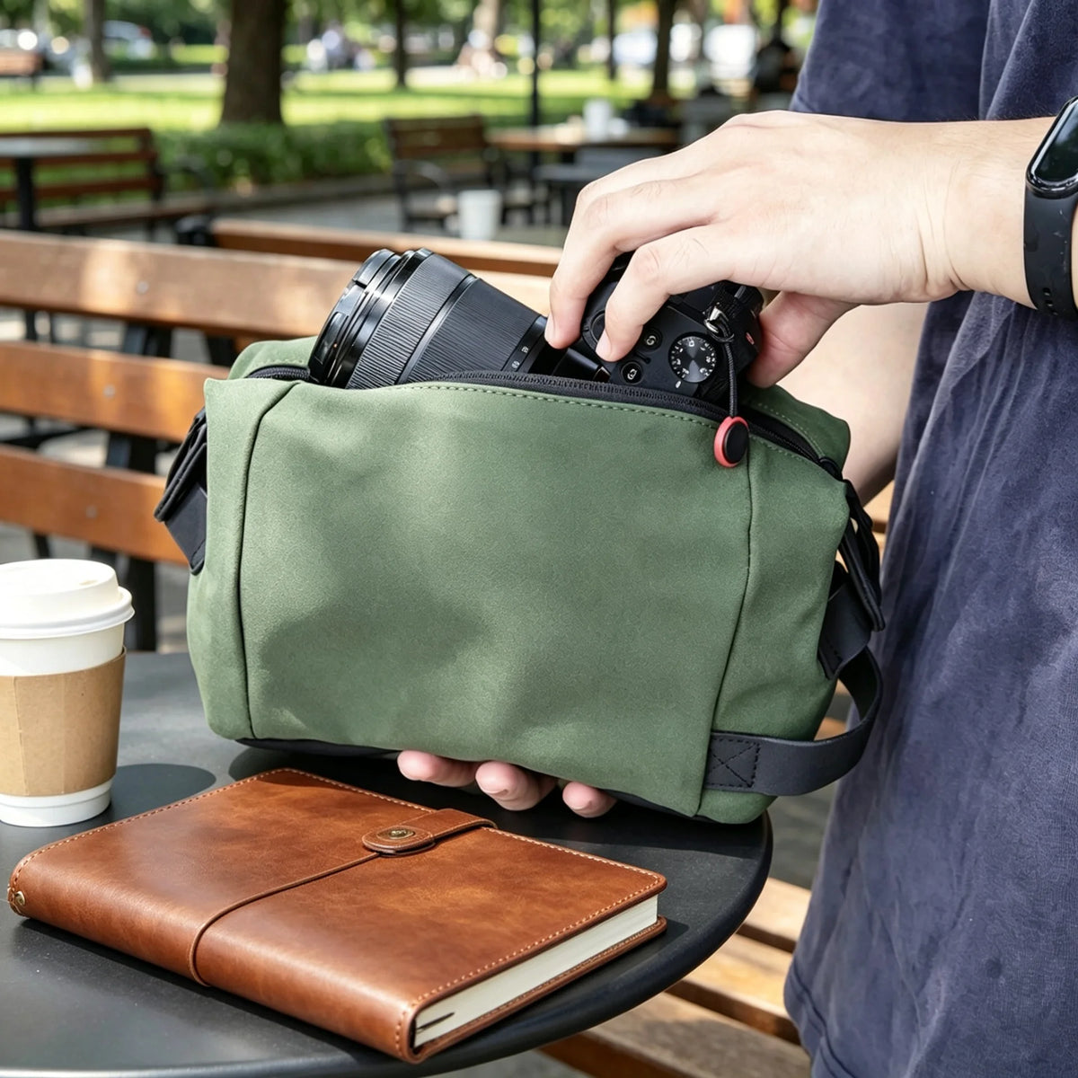 Universal Shockproof Protective DSLR Camera Carrier</|fim_suffix|>