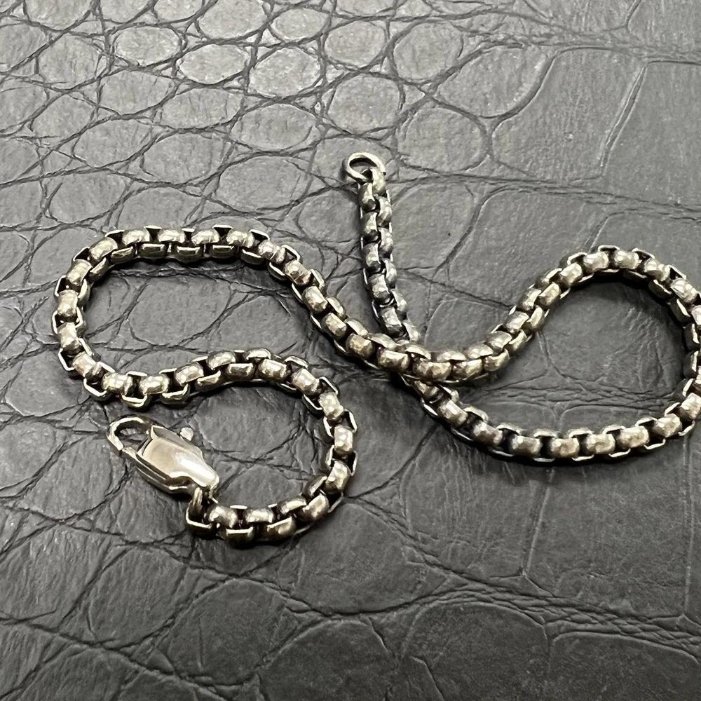 Hypoallergenic Titanium Square Box Chain Bracelet