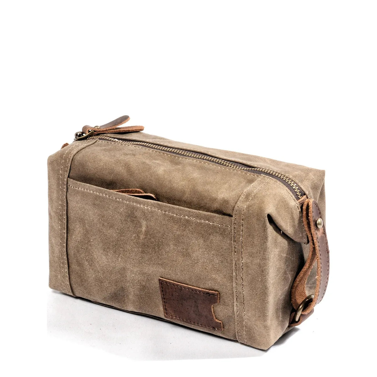 Vintage Waterproof Oilskin Canvas Organizer Clutch