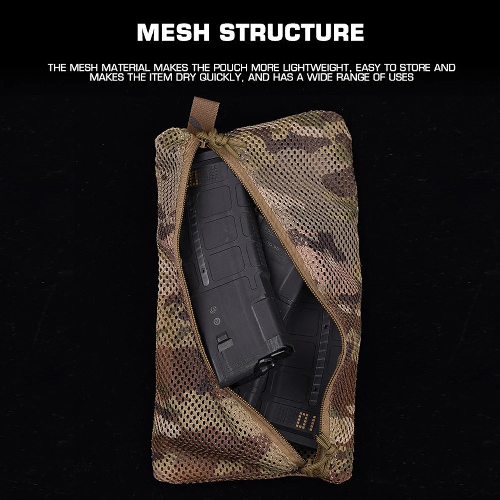 Compact Camouflage Utility Equipment Storage Pouch
