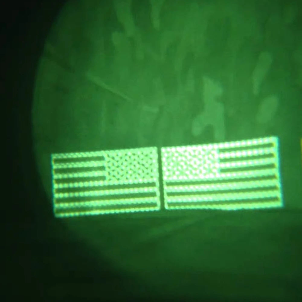 American Flag Infrared Hook-and-Loop Patch 2x3.5-Inch