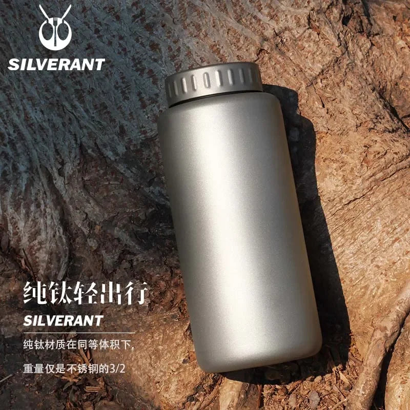 Pure Titanium Water-Coffee-Tea Single-Wall Bottles