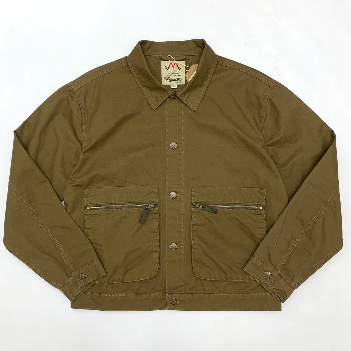 Mens Cotton AutumnWinter TurnDown Collar Outerwear
