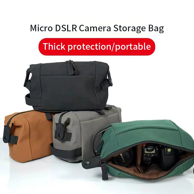 Professional Artificial Leather DSLR Camera Carrier Bag