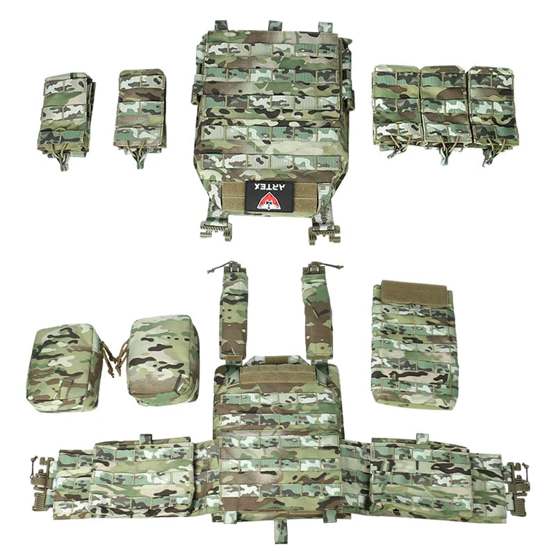 Tactical Hunting Plate Carrier Vest Adjustable-Fit 1000D Strength