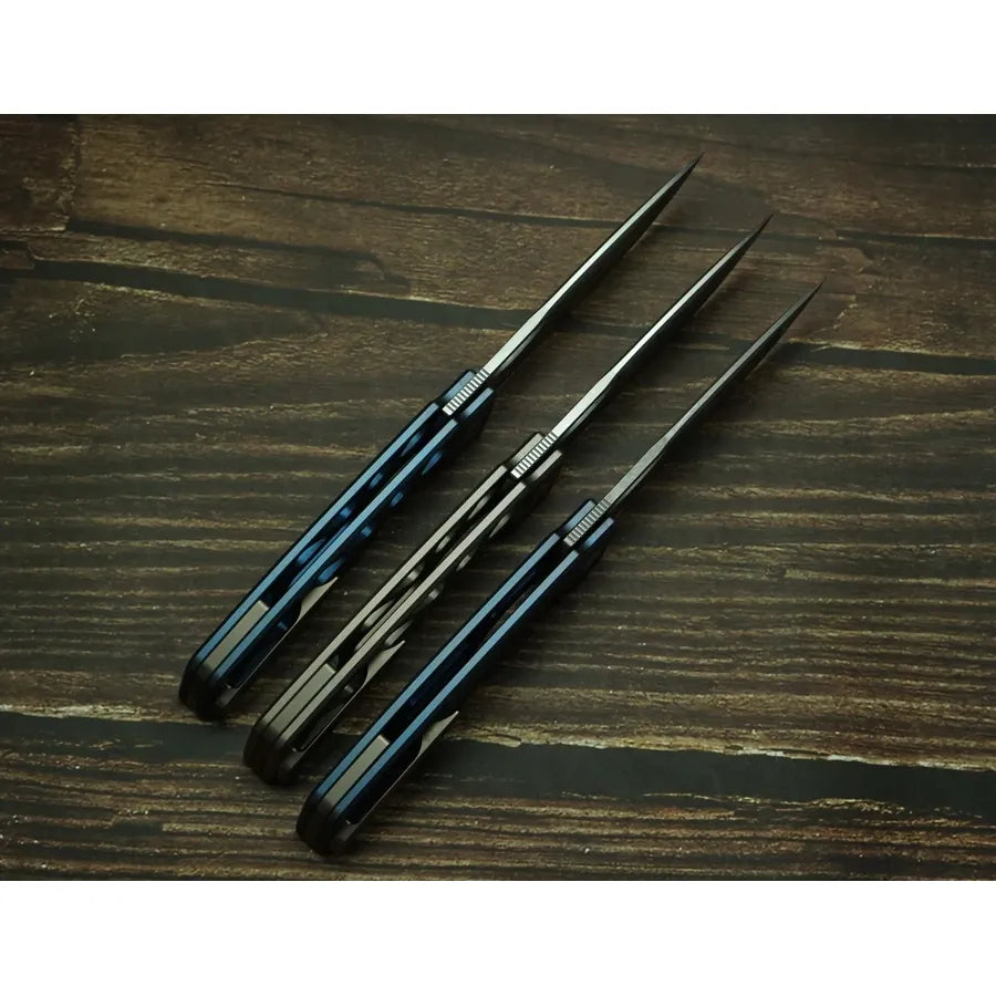 LEMIFSHE 154CM Steel Titanium Alloy Folding Pocketknife
