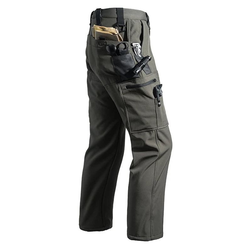 Waterproof Utility Cargo Trousers Autumn Winter Casualwear
