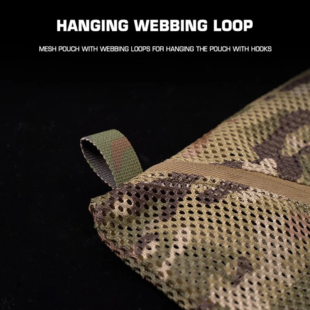 Compact Camouflage Utility Equipment Storage Pouch