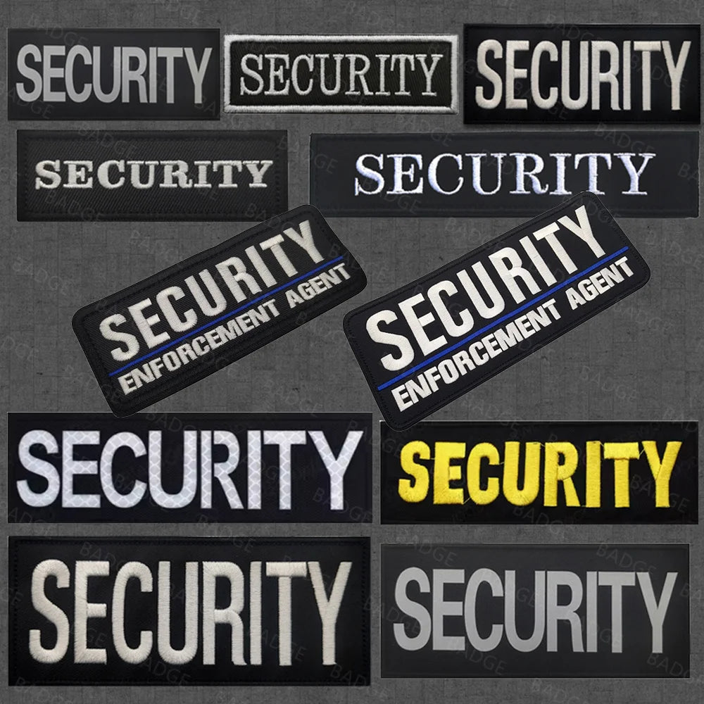 Reflective Infrared Security Guard Embroidered Uniform Patch