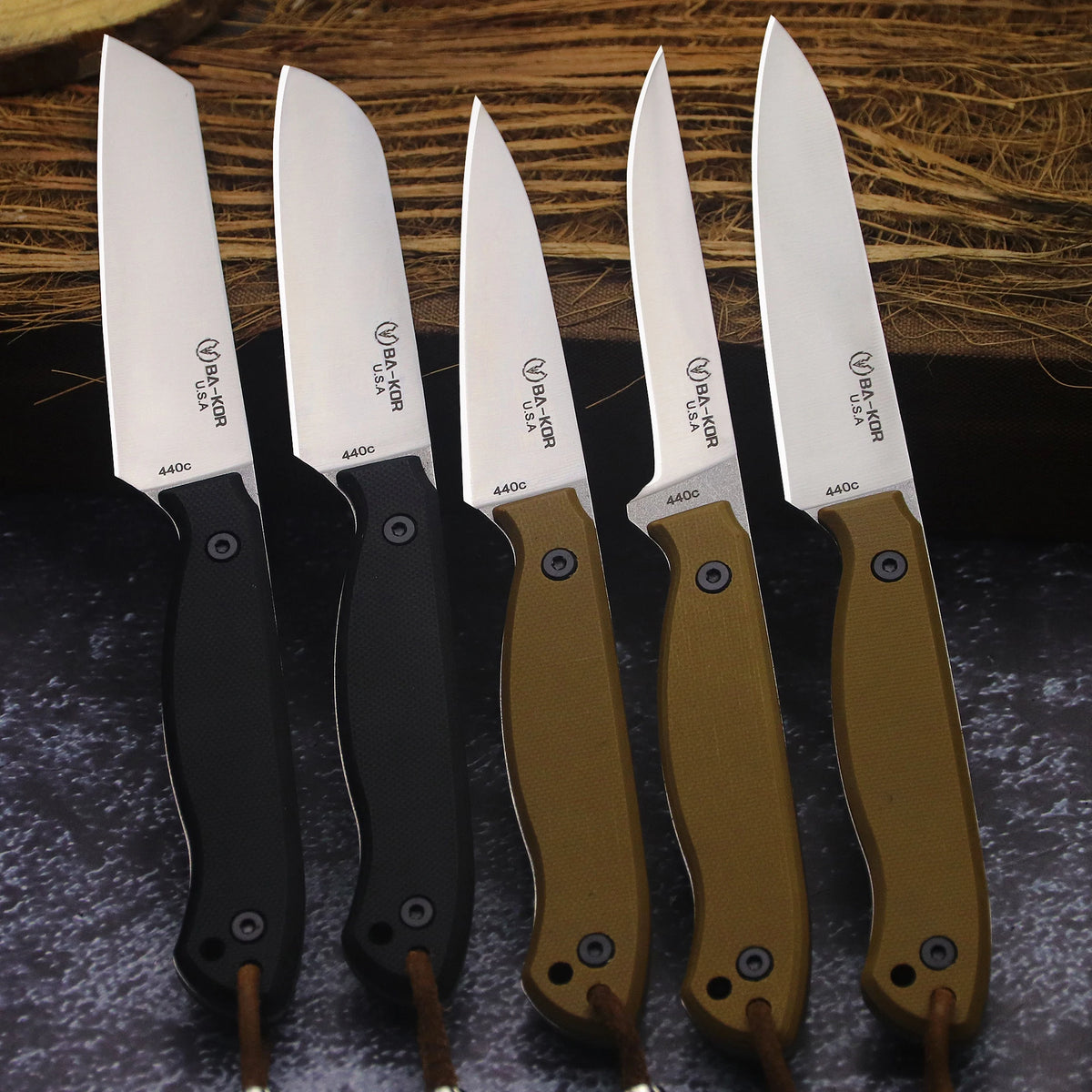 BA-KOR Professional Grade 440C G10 Woodworking Knife