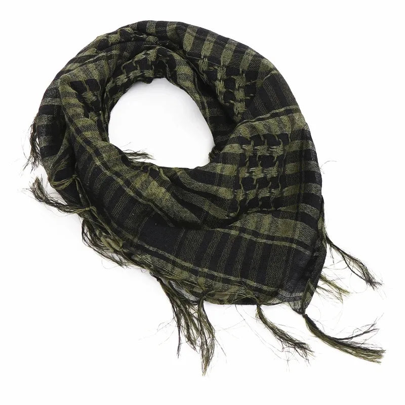 ExtraLarge CottonLinen Outdoor Hiking Scarf 100x100cm