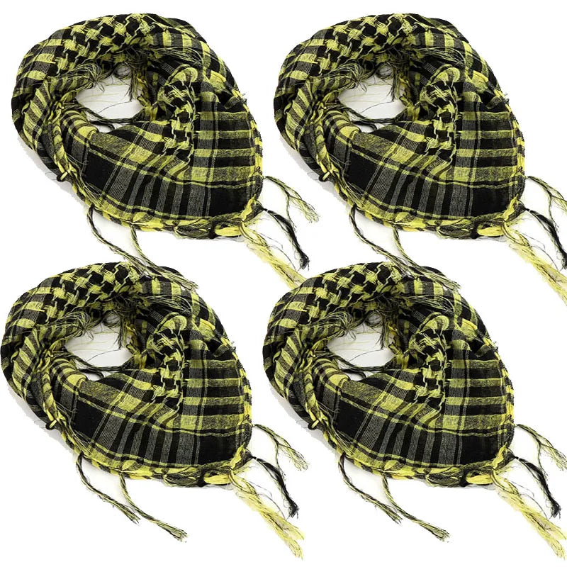 ExtraLarge CottonLinen Outdoor Hiking Scarf 100x100cm