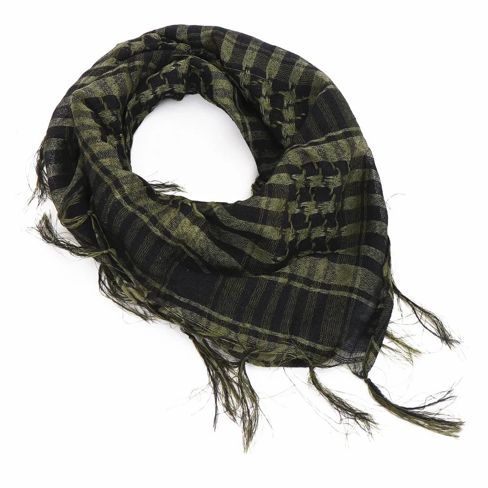 ExtraLarge CottonLinen Outdoor Hiking Scarf 100x100cm