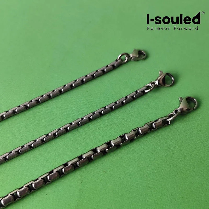 Women's Hypoallergenic Titanium Box Chain Braceletigma