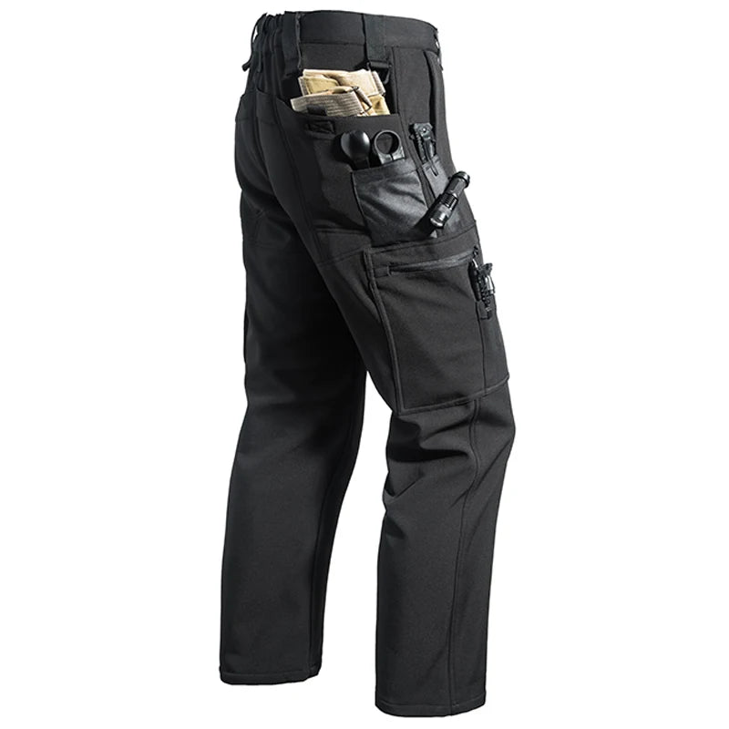 Men's Winter Waterproof Fleece-Lined Cargo Pants