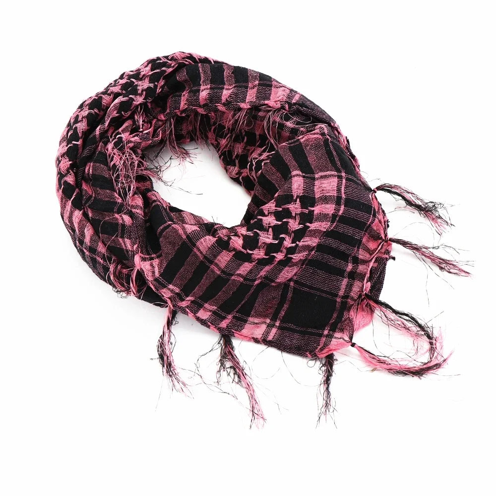 ExtraLarge CottonLinen Outdoor Hiking Scarf 100x100cm