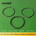 Women's Hypoallergenic Titanium Box Chain Braceletigma