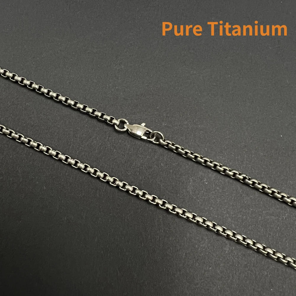 Hypoallergenic Titanium Square Box Chain Bracelet