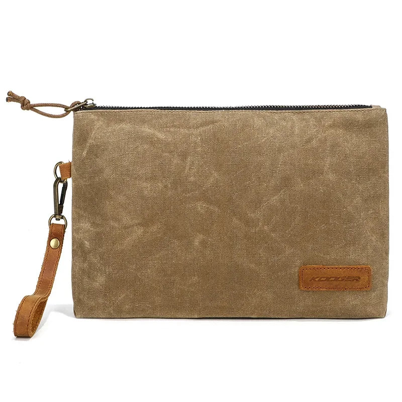 Fashionable Waxed Canvas Cosmetic Travel Organizer