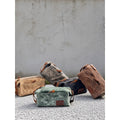 Vintage Waterproof Oilskin Canvas Organizer Clutch