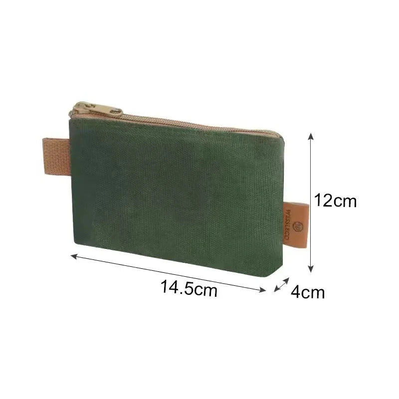 Wessleco Durable Waxed Canvas Storage Bag Organizer