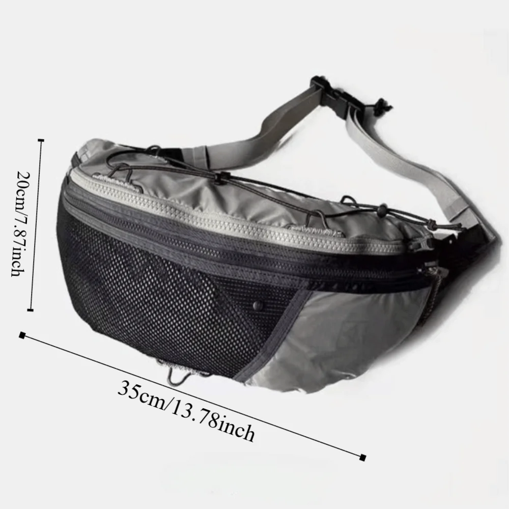 Large Capacity Adjustable Nylon Crossbody Messenger Bag