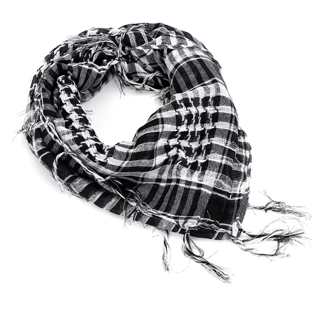 ExtraLarge CottonLinen Outdoor Hiking Scarf 100x100cm