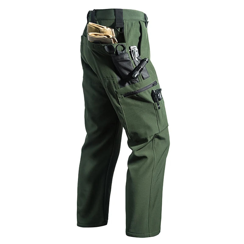 Men's Winter Waterproof Fleece-Lined Cargo Pants